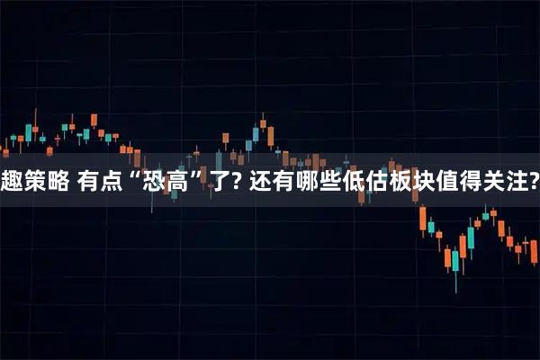 趣策略 有点“恐高”了? 还有哪些低估板块值得关注?