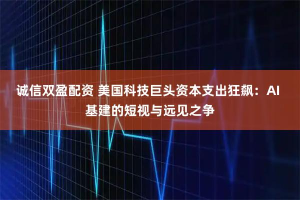 诚信双盈配资 美国科技巨头资本支出狂飙：AI 基建的短视与远见之争